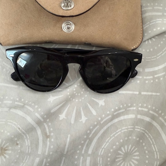 Oliver Peoples & Bruno Cucinelli Black Sunglasses - Picture 2 of 6